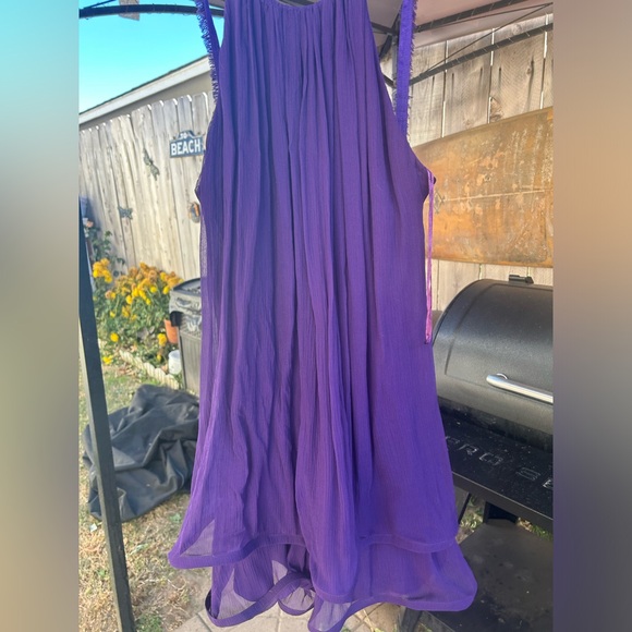 Jay Godfrey size 4 purple silk dress